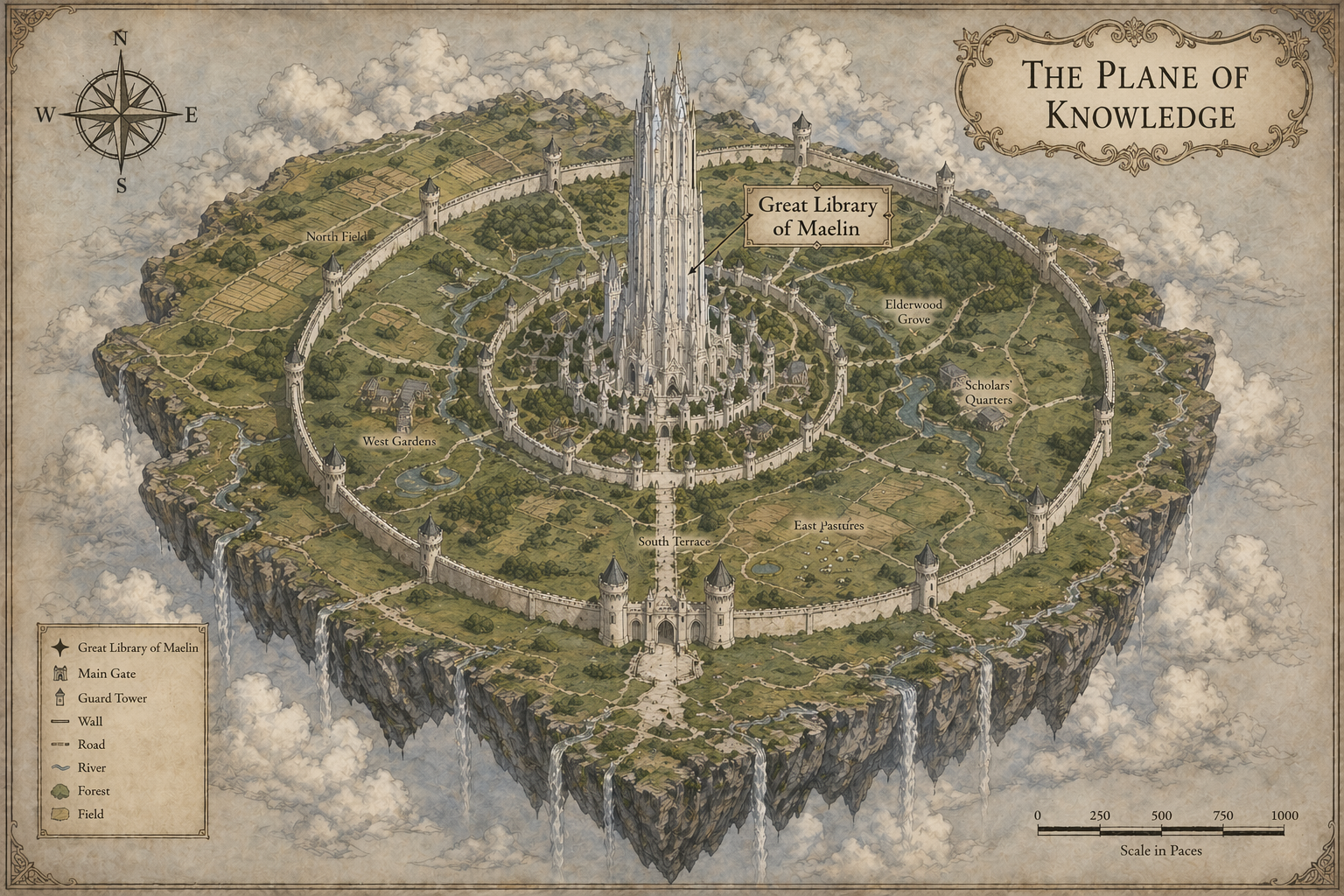 Plane of Knowledge library